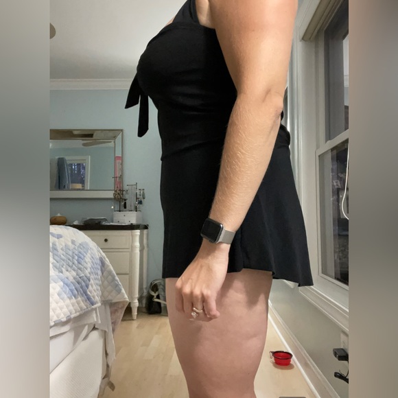 Vintage style halter top romper swimsuit - Picture 5 of 8